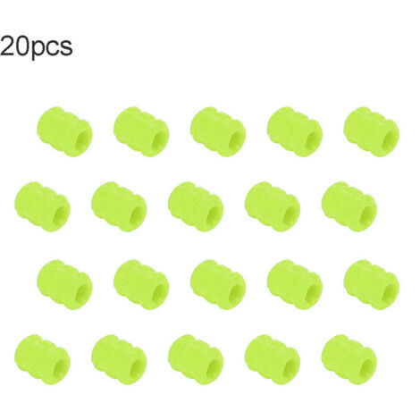 20 pièces RC121 Housse de protection en silicone pour cadre de vélo de route/VTT, gaine pour câble de frein, protection pour tuyau, verte (lumineuse)-AquaForge
