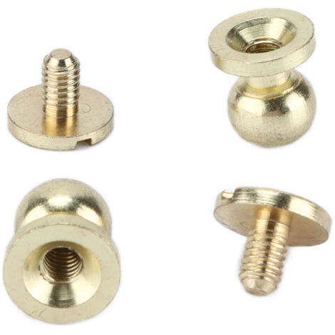 20 pièces Rivets en Laiton Doré 7x6mm, Accessoires de Réparation pour Valises et Projets Créatifs