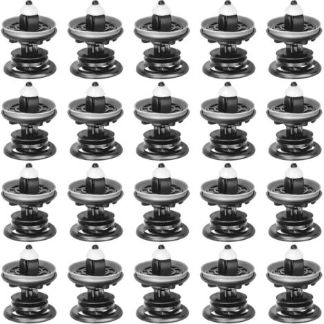 20 pièces rivets pour voiture, clips pour assouplissement auto clip de fixation pour panneaux de porte pour intérieurs auto panneau pare-chocs porte