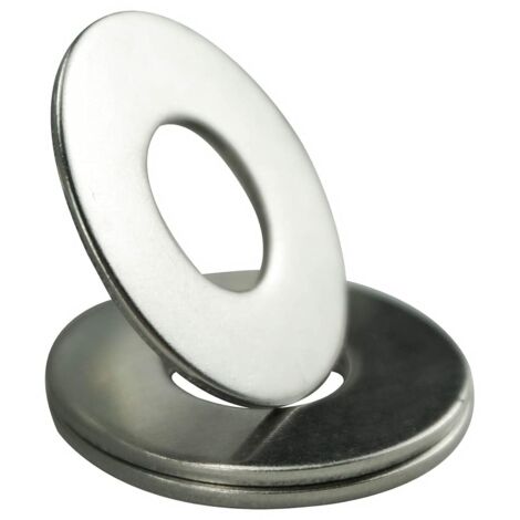20 Pièces - Rondelle Plate - Acier Inoxydable 304 - M10 x 25mm - Résistance Corrosion - Fixation Vis Écrou - Intérieur Extérieur - Argenté - 10,5x25x1,5mm