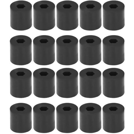 20 Pièces Roues de Ramassage en Caoutchouc 5mm Alésage Hex, Dureté 30A pour Robot, Kit Accessoires