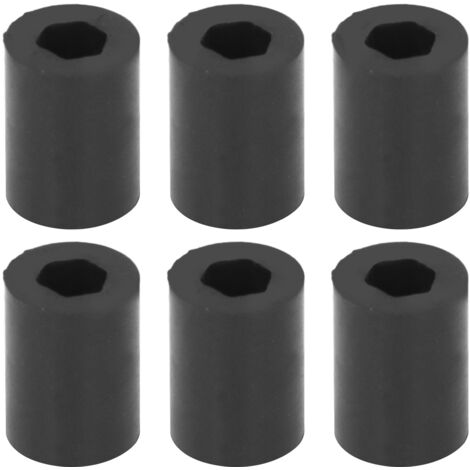 20 Pièces Roues de Ramassage en Caoutchouc 5mm Alvéole Hexagonale 30A Dureté pour Robot Accessoire Kit