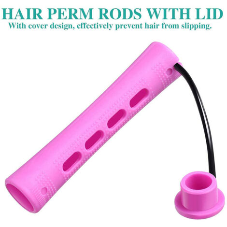 20 pièces rouleaux pour permanente plastique 5 tailles, outils coiffure frisure et mise en plis, baguettes de curling professionnelles