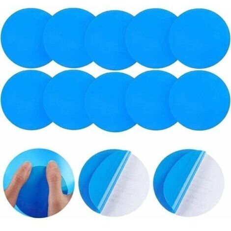 20 Pièces Rustine Piscine, Piscine Patch Kit De Réparation, Piscine Kit De Réparation, Réparation Plastique Correctifs Auto-adhésives Rustine pour Piscines Gonflables Bateaux, Bleu