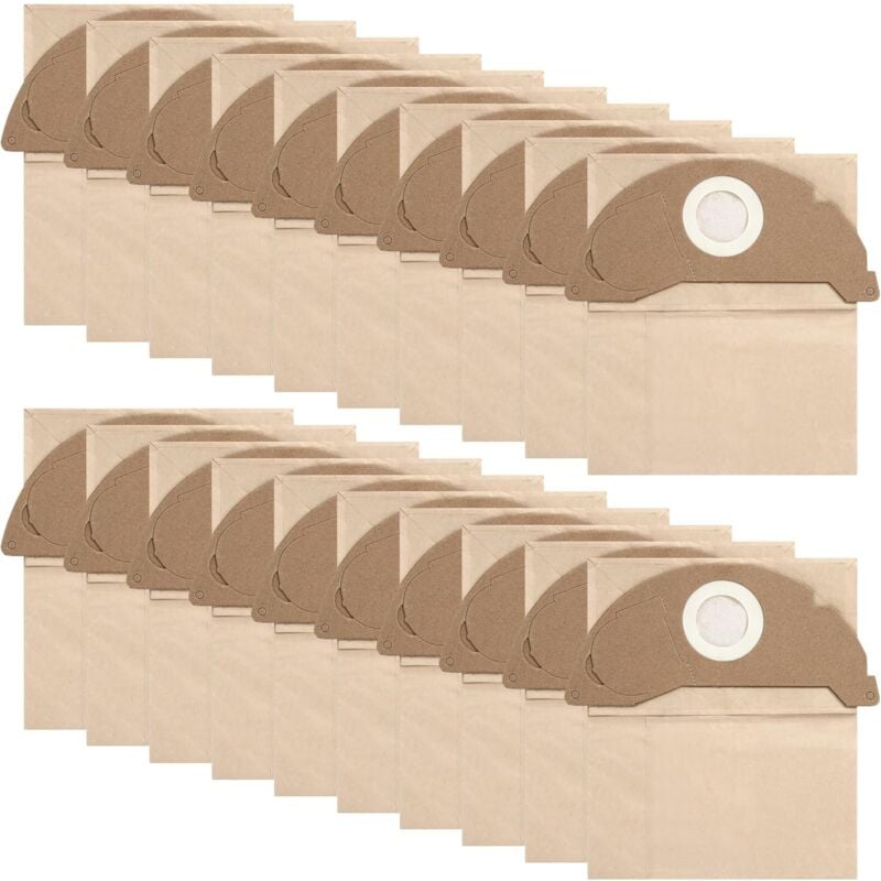 20 Pièces Sac Aspirateur pour Kärcher WD2 MV2 WD 2.200 WD2250 A2004 A2054 A2099 6.904-322.0,Sac Aspirateur Karcher WD2,Sacs Réutilisables,Remplacer