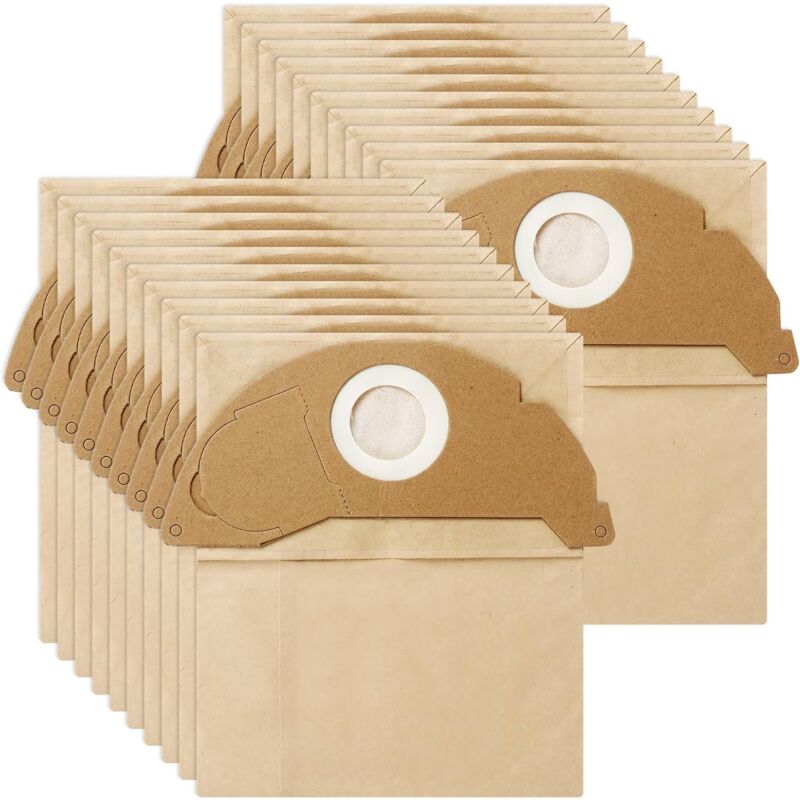 20 Pièces Sac aspirateur pour WD2 A2004 aspirateur,Sac Aspirateur karcher,humides et secs,Accessoires Premium