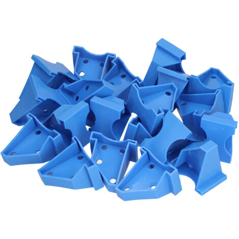 20 Pièces Séparateurs de Sol Bleus ABS pour Plancher Vinyle Composite, Outil d'Installation