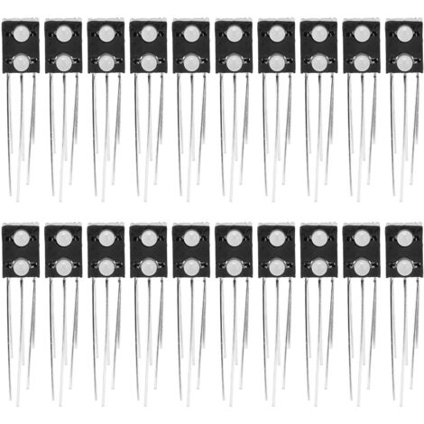 20 Pièces Support de LED Lumineux Bicolore 2 Trous 3 Broches Cathode Commune Vert Gauche Rouge Droite