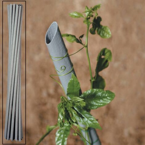 20 pie'ces Support de piquet en PVC pour plantes et piquets de vigne   27 mm h 180 cm