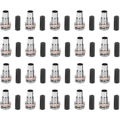 20 Pièces Support LED en Laiton, Monture à Bague pour Diode Électroluminescente, Base Métallique Plate pour Contrôle Industriel 3mm