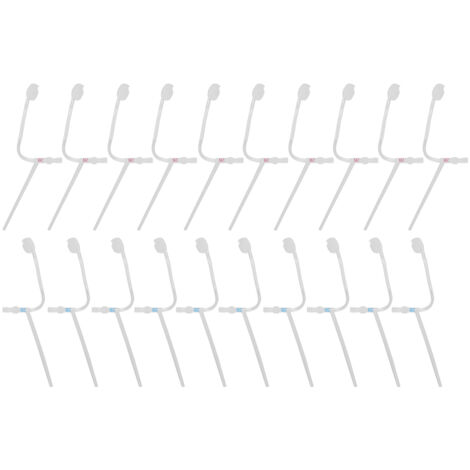 20 pièces tubes de remplacement minces pour aides auditives, oreilles gauche et droite, accessoire 107