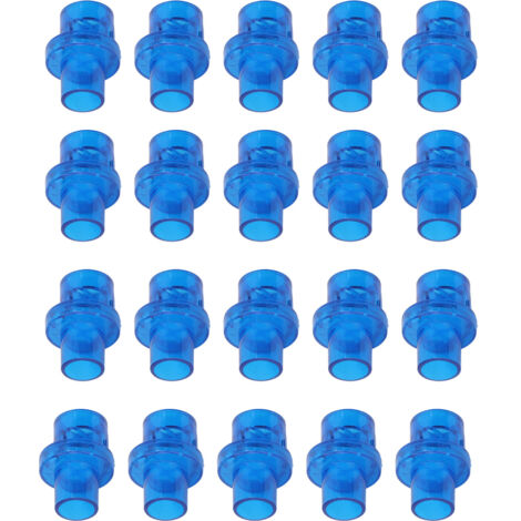 20 pièces Valve Anti-retour pour Masque de RCP, Accessoire de Remplacement Bleu Professionnel