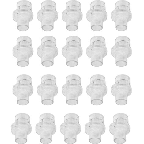 20 pièces valves unidirectionnelles de rechange pour masque de réanimation CPR, accessoires transparents