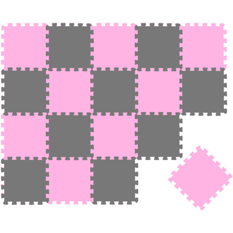 

20 Piezas Alfombra Puzzle para Bebés y Niños - 30x30 Suelo Goma EVA Tapete Juego