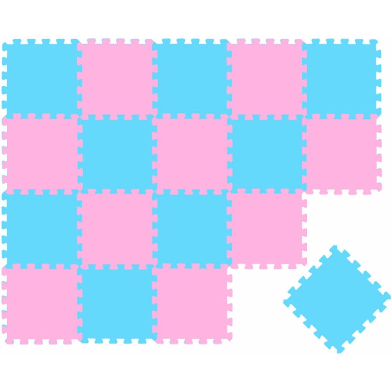 

20 Piezas Alfombra Puzzle para Bebés y Niños - 30x30 Suelo Goma EVA Tapete Juego