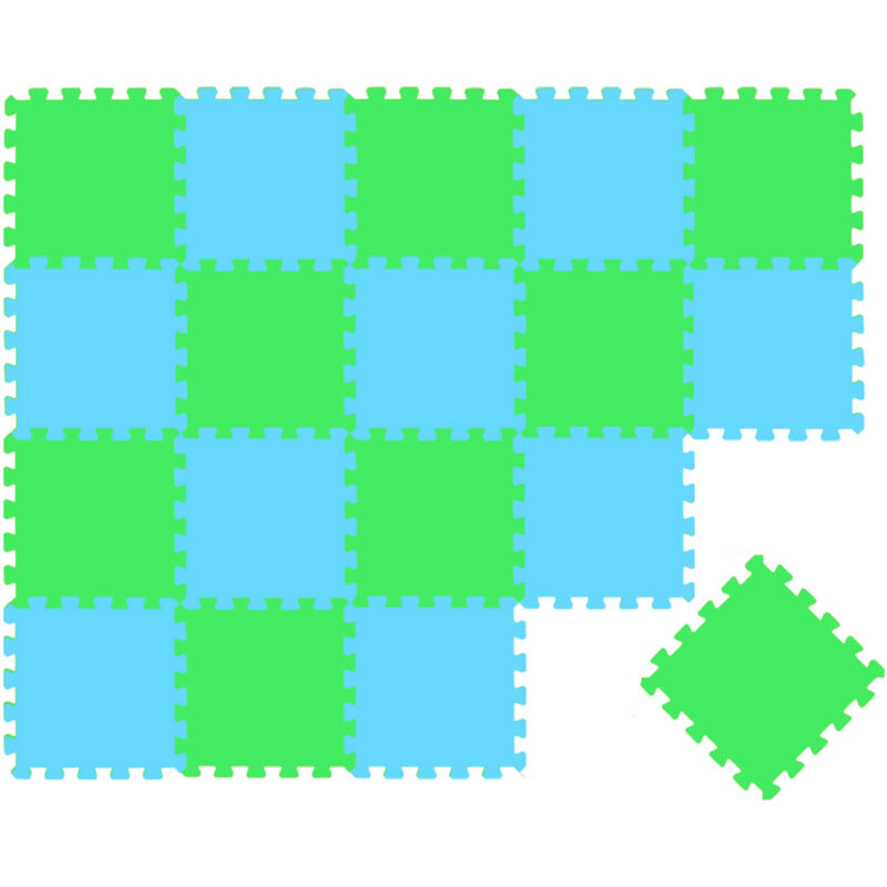 

20 Piezas Alfombra Puzzle para Bebés y Niños - 30x30 Suelo Goma EVA Tapete Juego