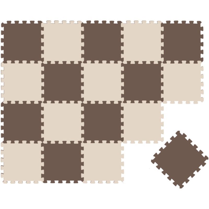 

20 Piezas Alfombra Puzzle para Bebés y Niños - 30x30 Suelo Goma EVA Tapete Juego