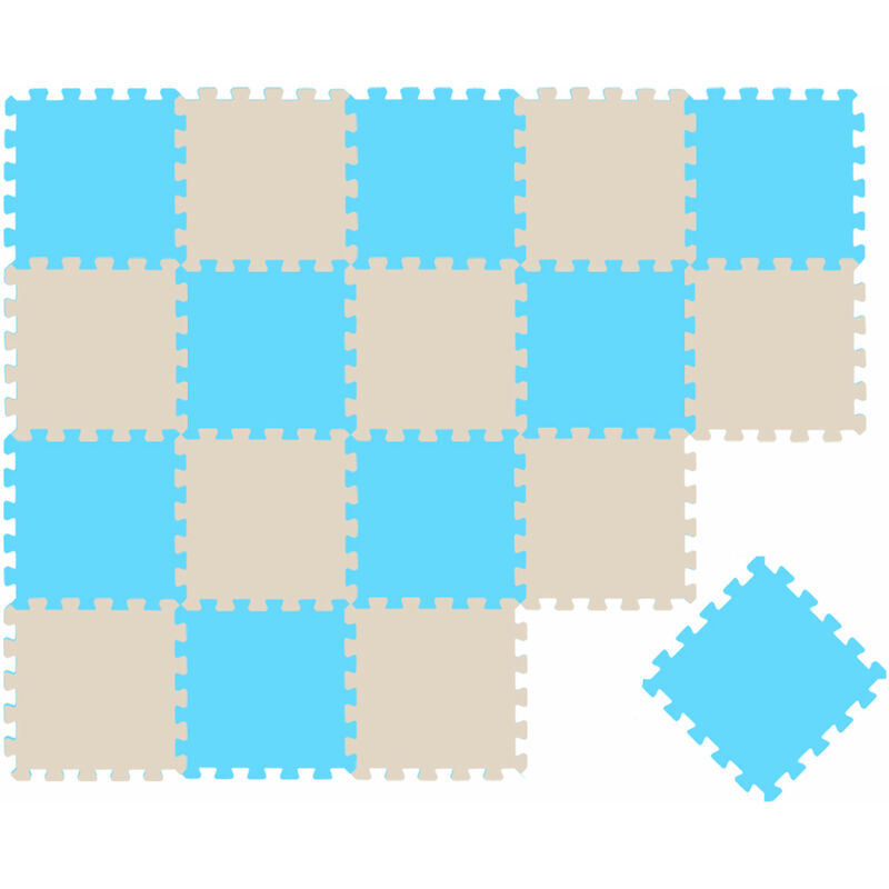 

20 Piezas Alfombra Puzzle para Bebés y Niños - 30x30 Suelo Goma EVA Tapete Juego