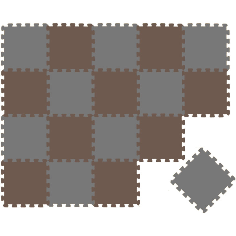 

20 Piezas Alfombra Puzzle para Bebés y Niños - 30x30 Suelo Goma EVA Tapete Juego