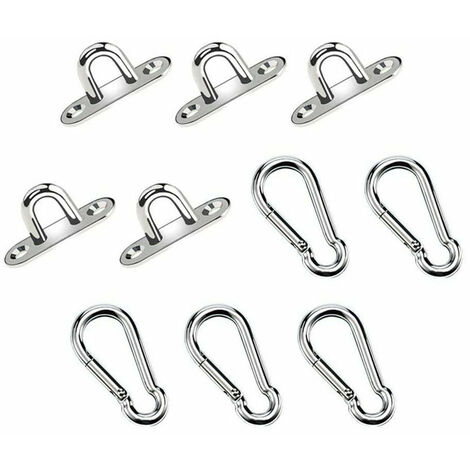 20 piezas placas oblongas de acero inoxidable con ojales y Clips de acero inoxidable para deportes, hogar,