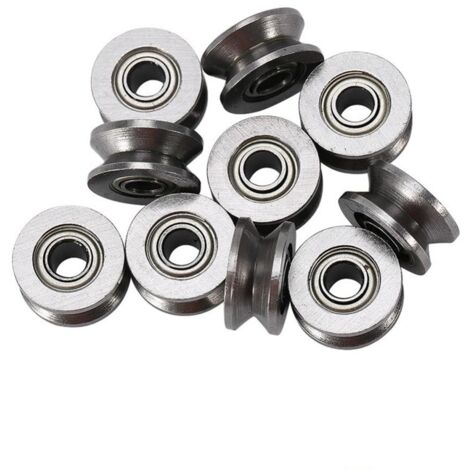 20 piezas V623ZZ polea de rodamiento de bolas de ranura para sistema de movimiento lineal de vía ferroviaria 4x13x6mm