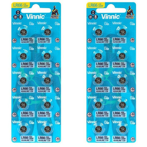 20 piles AG4 Vinnic , 177, 377, SR626, LR626