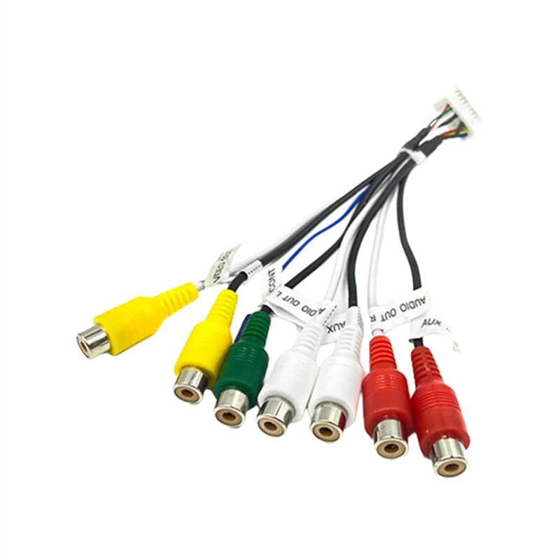 Image of 20 Pin Audio/Video zu 7 aux Header Android Auto Stereo Kabelbaum Adapter