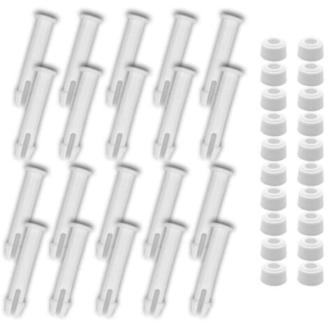 20 plastic pool joint pins and rubber gaskets for 13-24 inch metal frame parts, 2.36 inches