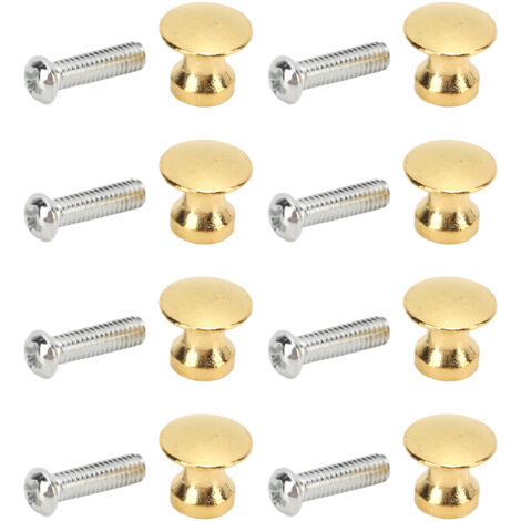 20 Poignées de Tiroir en Alliage de Zinc Doré 12x11mm pour Meuble et Bijoux - Lot de 20