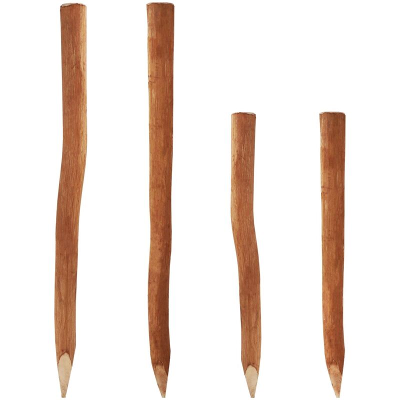 20 poteaux bois pour palissade 1,05m i diamètre 5-6cm i poteau de clôture en noisetier i poteau de clôture