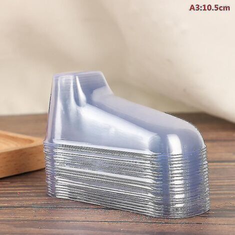 20 présentoirs transparents en plastique pour pieds de bébé, chaussons, chaussettes, 10 cm - 10 pièces