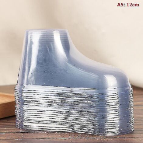 20 présentoirs transparents en plastique pour pieds de bébé, chaussons, chaussettes – 12 cm – 10 pièces