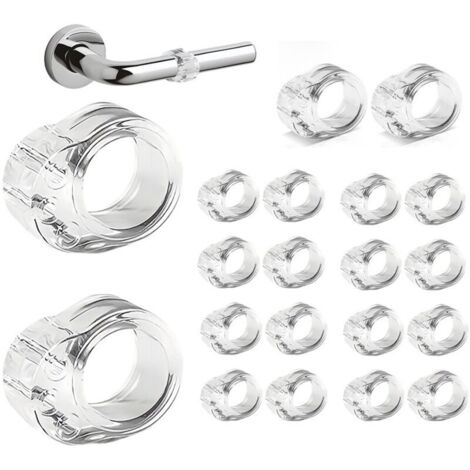 20 Protections de Poignée de Porte, Protection Murale pour Poignée de Porte, Butées de Porte en Silicone, Idéales pour Protéger les Murs dans la Maison et au Bureau