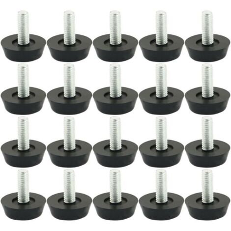 20 protectores de muebles con tornillos 22 mm x M6 x 20 mm