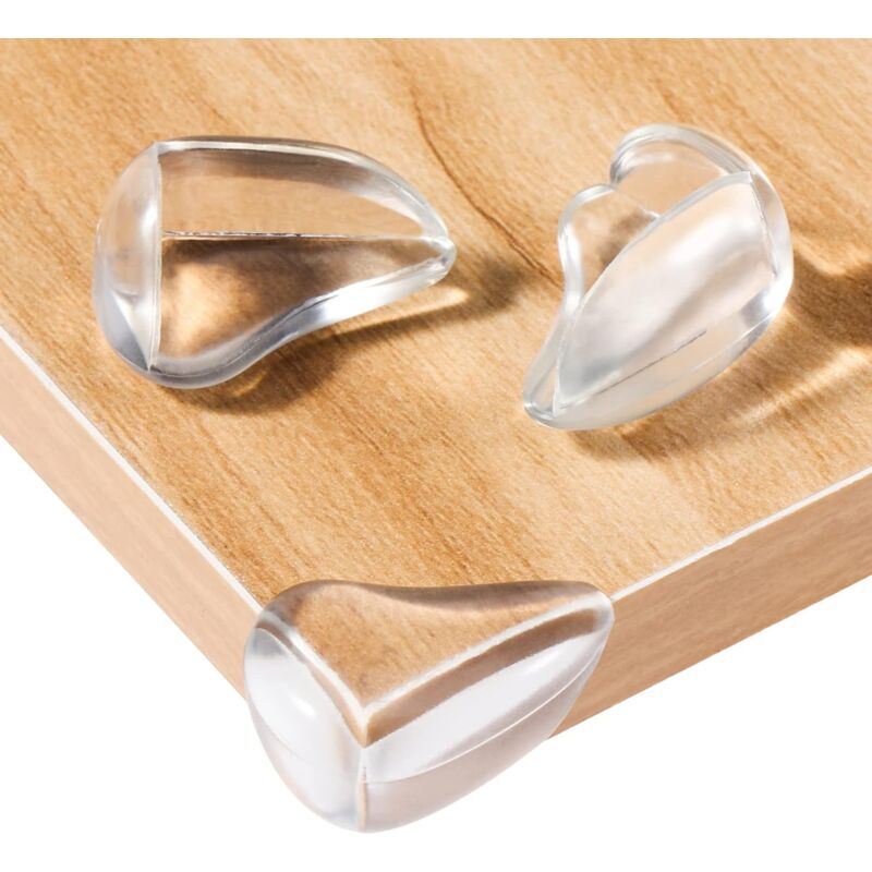 Memkey - 20 protège-Coins de Table pour protéger Les bébés des Coins de Table Pointus Transparent, Non Toxique, inodore et Collant