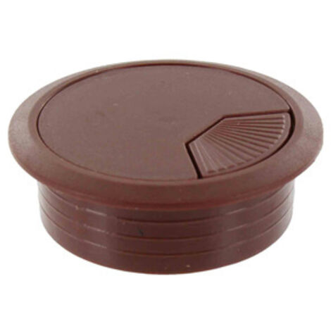 20 pz bocchetta passacavi di plastica colore marrone 60 mm per scrivanie