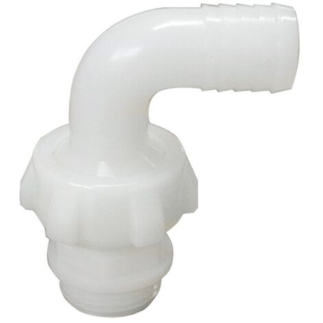 20 raccordo portagomma curvo in nylon 25mm pompa tubo porta gomma