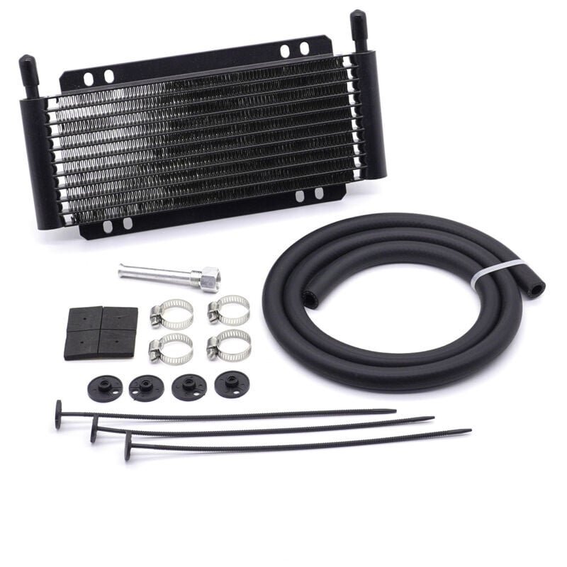 SNQ - 20 rangées - hauteur 190MM - noir,678, radiateur de refroidissement d'huile de transmission universel en alliage d'aluminium refroidisseur