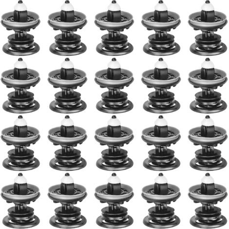 20 remaches para coche, clips de retención para panel de puerta, clips de sujeción para interiores de coche, parachoques y puerta.