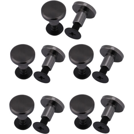 20 rivets en laiton tête plate pour fixation de sangles, sellerie et articles de voyage (diamètre 8mm)