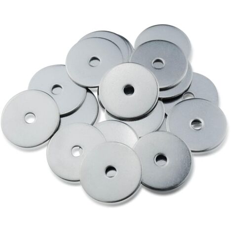 20 - Rondelle Plate - Acier Inoxydable 304 - Résistance Corrosion Et Répartition Pression - Pour Vis Et Écrous M4 - Argent - 4,3x25x1,5mm