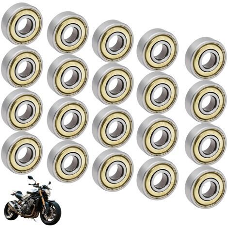 20 Roulements À Billes 608 ZZ En Métal Double Blindage 8x22x7 Mm – Roulements À Roulettes Pour Skateboards, Rollers, Longboards Et Waveboards F8-22m Miniature Ball Bearings Freestyle