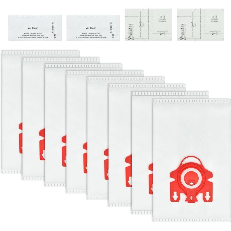 20 sacs à poussière adaptés à l'aspirateur Miele Compact C1, sacs à fermeture automatique, type msm, filtre inclus