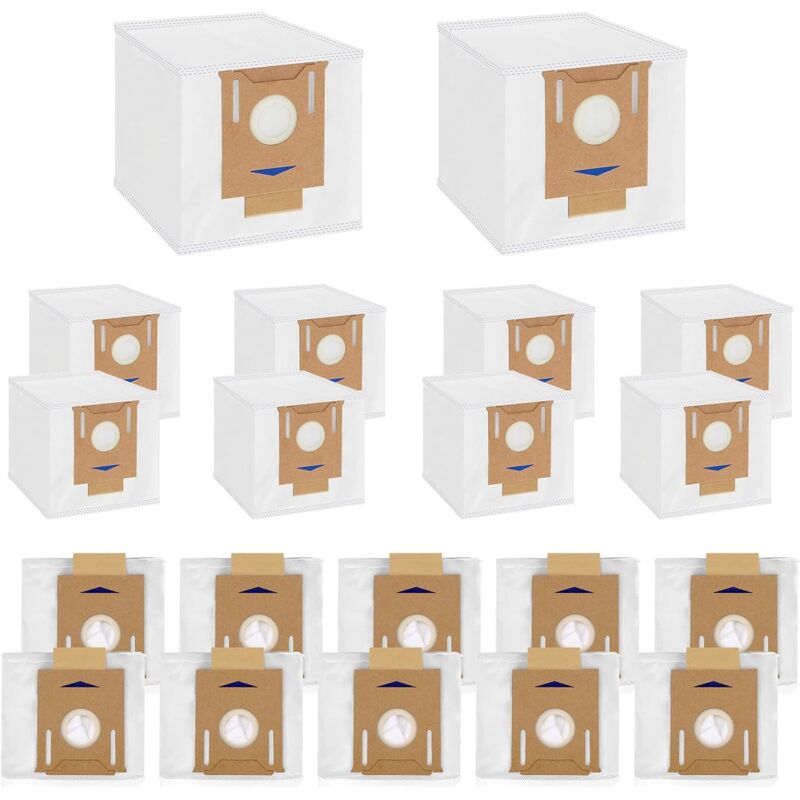 20 sacs à poussière par paquet pour ECOVACS DEEBOT N8+ N8 Pro+ T8 T8+ T8 AIVI T8 AIVI+ T8 MAX T9+ DX93 DDX96 yeedi vac Station Accessoires