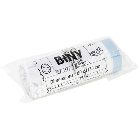 20 sacs poubelles résistants 30l/50l - Kitchen Move - BINY
