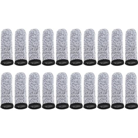 20 schnittfeste Fingerlinge, 5 Schutzstufen, wiederverwendbare, rutschfeste Fingerlinge für Küche, Schnitzereien und Heimwerkerprojekte