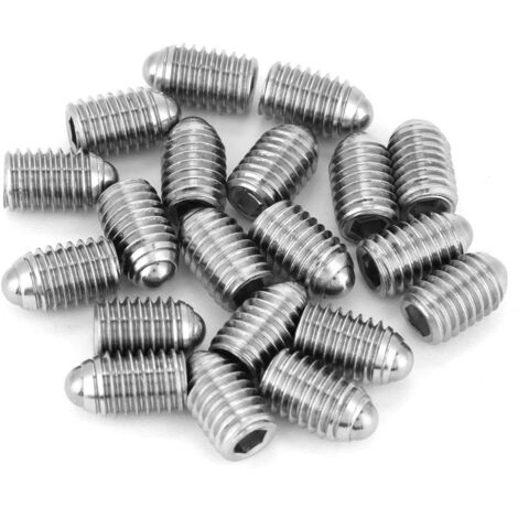 20 Sechskant-Kugelgewindetriebe aus Edelstahl M8 10 mm - 20er-Packung
