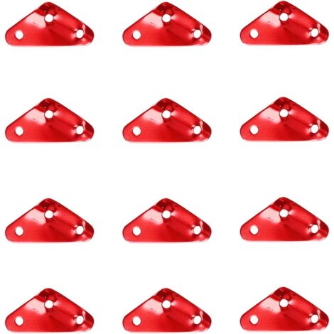 20 serre-câbles en alliage d'aluminium léger pour parachute, ajusteur de corde ultra-léger et résistant pour tente, rouge