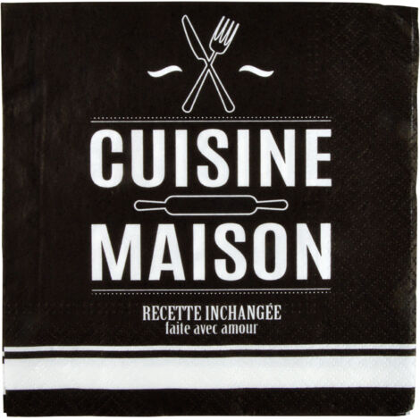 20 serviettes en papier Ma cuisine
