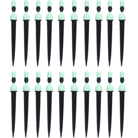 20 Set Multifunctional Spray Dripper Adjustable Irrigation Atomizing Sprinklers Drip Irrigation SystemCyan